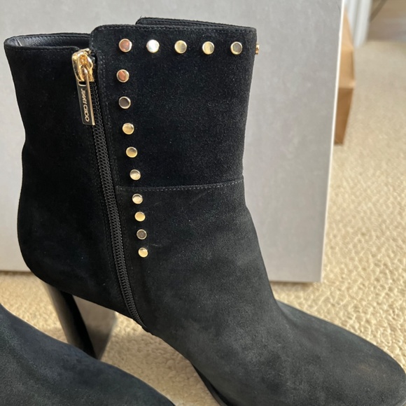 Jimmy Choo Harlow Suede Leather Boot 41.5 - Picture 6 of 15